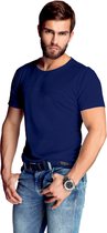 Mewa- T-shirt- James- vegan zijde- donkerblauw XL