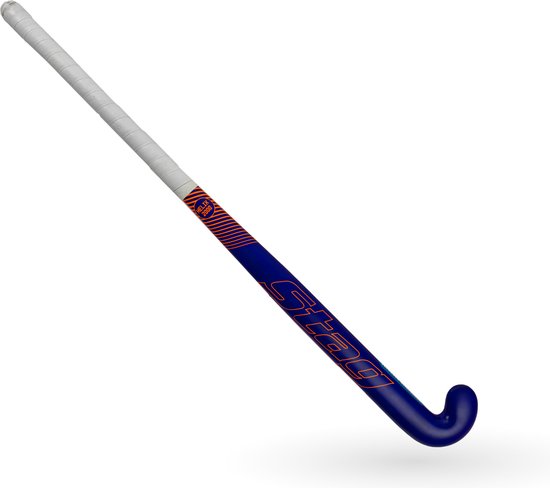Stag Pro 7000 Hockeystick - L-Bow - 70% Carbon - Senior - Blauw/Roze - 37,5 Inch