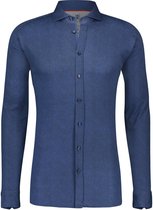 Desoto - Overhemd Strijkvrij Donkerblauw Oxford - XXL - Heren - Slim-fit