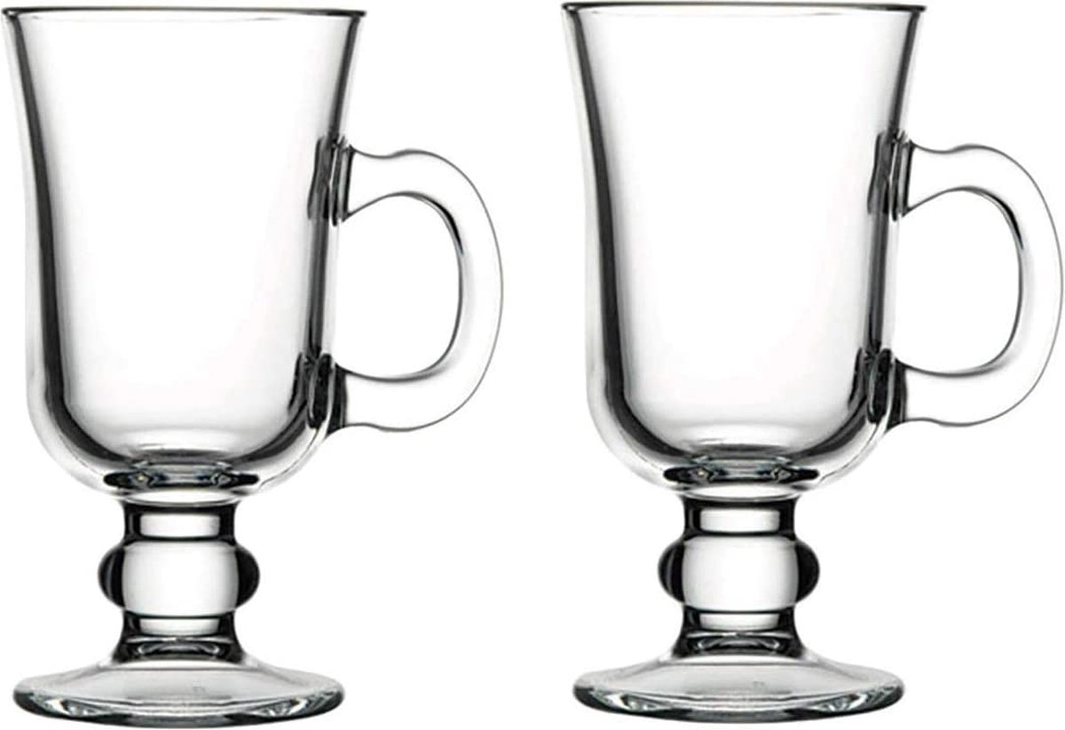 Pasabahce Luxe 'Irish coffee' glazen - 15 cm - 2 Stuks