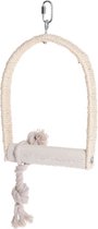Sisal swing size m, 14x20x3 cm with lime perch