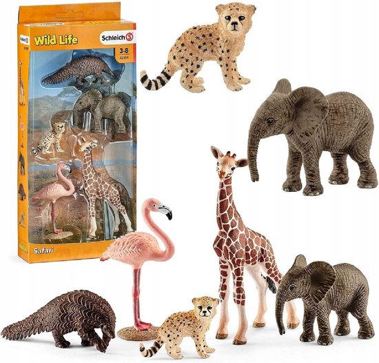 Schleich Wild Life - Wild Life dierenmix - Speelfiguur - Kinderspeelgoed voor Jongens en Meisjes - 3 tot 8 jaar