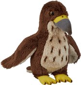 Pluche kleine knuffel dieren Havik roofvogel van 15 cm - Speelgoed knuffels vogels - Leuk als cadeau voor kinderen