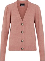 Pieces PCNaya LS Cardigan Dames Vest Ash Rose  - Maat  L