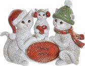 Decoratieve figuren DKD Home Decor Hars Kat (12.5 x 3 x 9.5 cm)