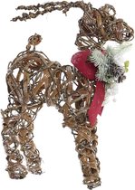 Kerstversiering DKD Home Decor Rendier Rotan (35 x 18 x 44 cm)