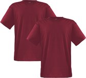 Adamo T-shirt ronde hals Marlon bordeaux 2-pack (Maat: 3XL)