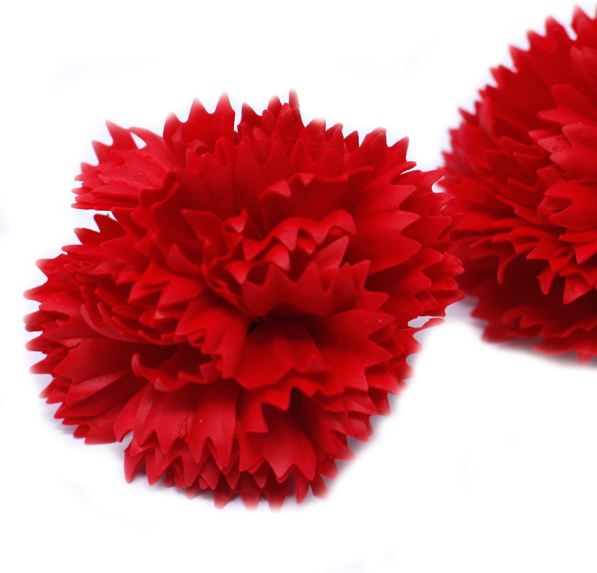 Zeep Bloemen - Anjers - Rood - 50 stuks - 7x5cm