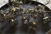 sirius | kira tree | bruin met sneeuw | 35cm hoog | 28 led lampjes | voor binnen | op batterij | 2x AA | kerstboom | boompje met lichtjes