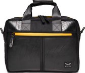 Ecowings Elegant Eagle - Waterdichte 17 inch Laptoptas met Handvat en Schouderband - Gele Messenger Bag voor Dames en Heren