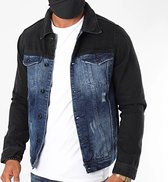 Black and Blue Denim Jacket