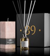 Set Aromatic 89 - Geurstokjes - Huisparfume - Geparfumeerde kaars - By design