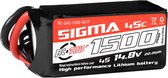 RC Plus - Li-Po Batterypack - Sigma 45C - 1500 mAh - 4S1P - 14.8V - XT-60
