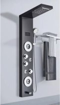 Duxxo – Massage douchepaneel – Badkamer – Digitale Display – Regendouche & waterval – Jets – Handdouche  – Met douchekop – RVS – Zwart