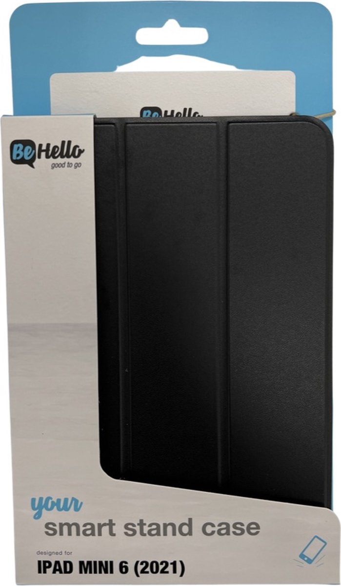 BeHello iPad mini (2021) 8.3 Smart Stand Case Black (Let op: Mini 2021)