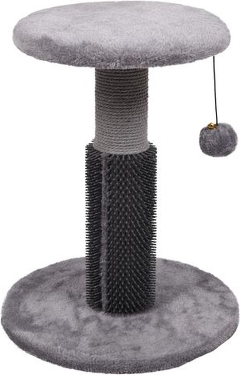 Zooselect - Krabpaal Bea - Grijs - 32 x 32 x 40.5 cm