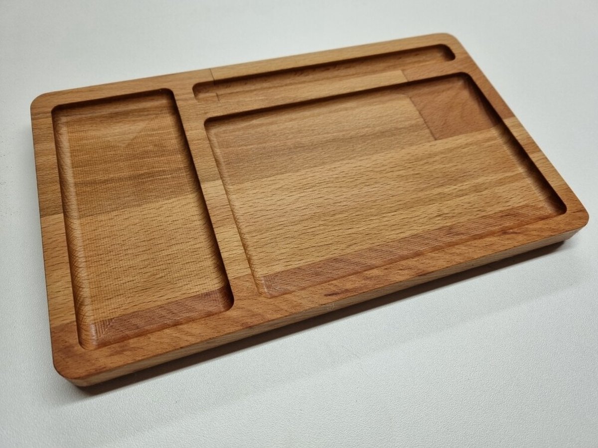 Bureau - Organizer - Pennenbak - Bureau accessoires - Opbergbakje - Hout - Beuken