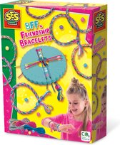 SES - BFF vriendschapsarmbanden - zelf armbanden maken - met 4 kleuren draad, kralen en een knoop wiel