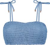 Infinity smock bikinitop - Blauw - Glitter