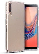 Samsung Galaxy A7 2018 / A 750 Hoesje Transparante Hoesje – Protection Cover Case – Telefoonhoesje met Achterkant & Zijkant bescherming – Transparante Beschermhoes - Bescherming Te