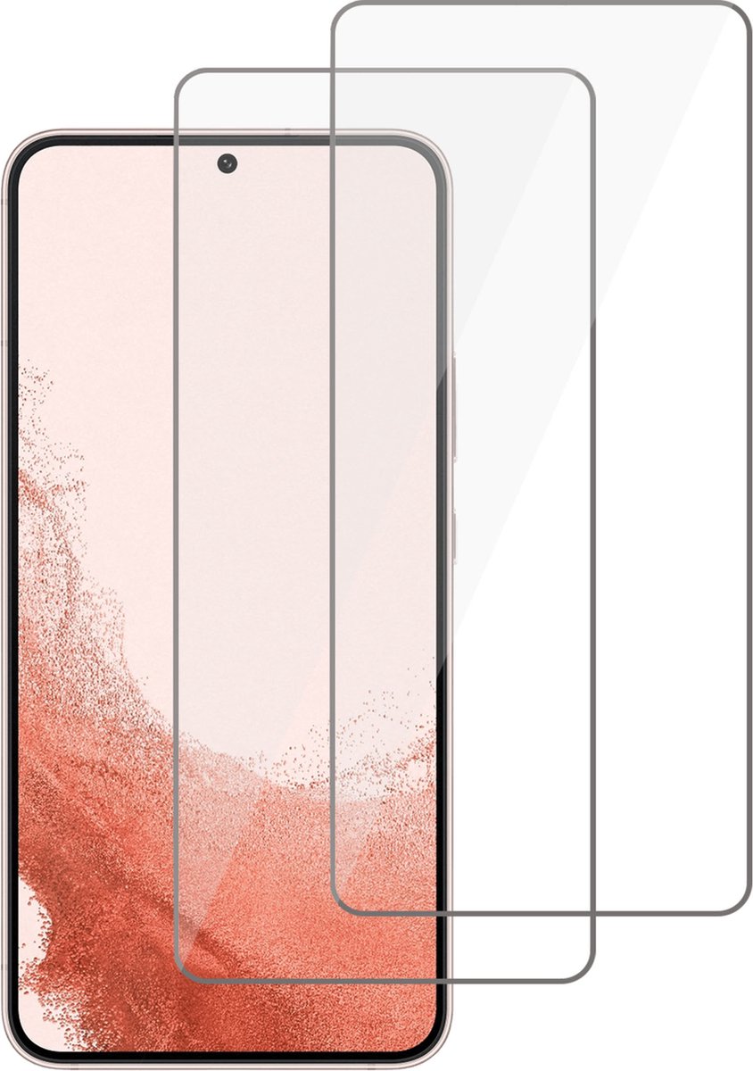 Screenprotector geschikt voor Samsung S22 Plus – Screen Protector Tempered Glass – 2 Stuks