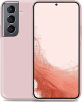 Hoesje geschikt voor Samsung S22 Plus - Liquid Back Case Cover Rose