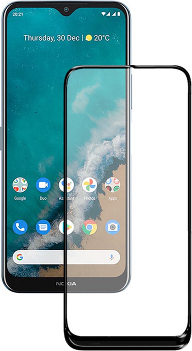 Full Screenprotector Geschikt voor Nokia G50 - Nokia G50 Full Tempered Glass