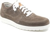 Gijs 2082 bruine heren sneaker met veter en losse inlegzool