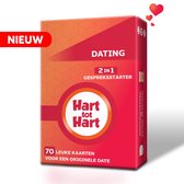 Hart tot Hart Dating - 2-in-1 Date Spel - Leuke Gesprekskaarten voor een Date Night - Dating Vragenspel - Date Spel Vragen - Relatie Kaartspel - Relatiespel Volwassenen - Gespreksstarters - Dating spel voor een Openhartig Gesprek