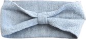 Extra hoge gebreide haarband dames met strik
