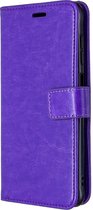 Samsung Galaxy Xcover Pro Hoesje - Mobigear - Wallet Serie - Kunstlederen Bookcase - Paars - Hoesje Geschikt Voor Samsung Galaxy Xcover Pro
