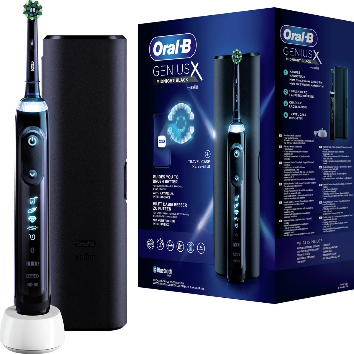 Oral-B Genius X Elektrische Tandenborstel - Zwart - Oral B