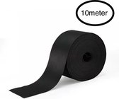 Klittenband - 2 Stuk(s) - 10m - Zwart - Zelfklevend - Kabel Organiser - Kabelbinder