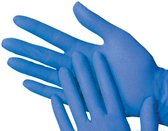 Wegwerp handschoen maat S  / doos 100 stuks / blauw / nitril handschoenen / handschoen / nitril /  ongepoederd /