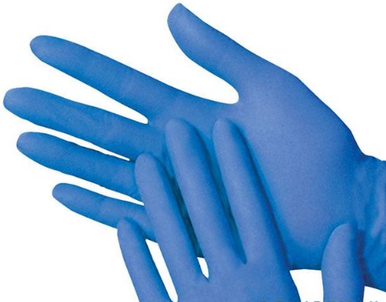 Wegwerp Handschoen Maat S Doos 100 Stuks Blauw Nitril