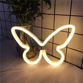 Gele Vlinder Led Neon Verlichting Sfeerverlichting | Leuk | Neon Light | Led Hoge Kwaliteit | Gezellig | Mooie Verlichting In Kamer