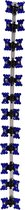 Jessidress® Mini Haarclips Feestelijke Haar Clip met Strass Dames Haarklemmen - Blauw