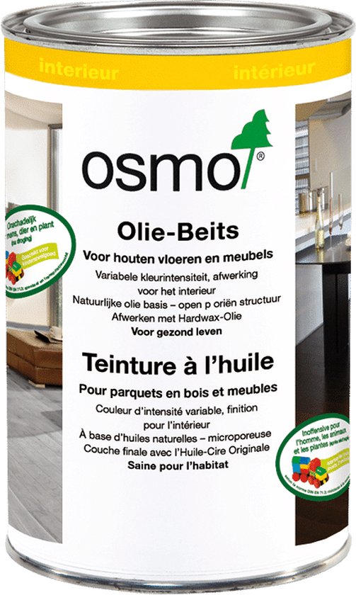 glans storm Leer Osmo Olie-Beits 3543 Cognac 1 Liter | beits voor binnen | Wash effect |  Dekkend effect... | bol.com