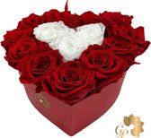 Gift Passion Piccolo Cuore Geschenkdoos longlife rozen - Rozen - Bloemenbox - Hart - cadeau voor vrouwen - geschenk