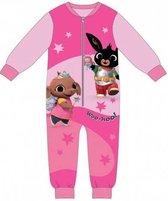 BING fleece onesie - pyjama - lichtroze - Bing Bunny onesies / huispak / pyjama maat 110