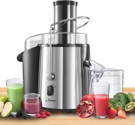 Twinzee - Centrifugale Juicer - 850W - 2 Snelheden - Brede Opening 75mm
