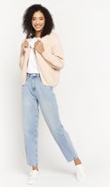 LOLALIZA Relaxed cardigan - Nude - Maat S/M
