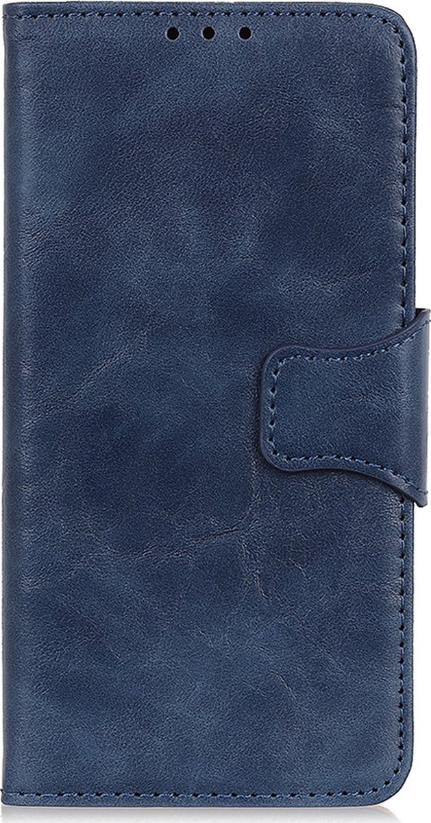 Shop4 - Samsung Galaxy A22 4G Hoesje - Wallet Case met Pasjeshouder Cabello Blauw