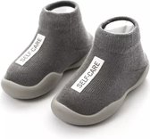 Antislip baby schoentjes - eerste loopschoentjes – Completebabyuitzet - maat 24.5 – 2/3 jaar - 14 cm – Grijs