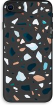 Case Company® - iPhone SE 2020 hoesje - Terrazzo N°13 - 100% Biologisch Afbreekbaar - Duurzaam - Biodegradable Soft Case - Milieuvriendelijke Print op Achterkant - Zwarte Zijkanten - Bescherm