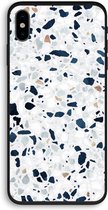 CaseCompany® - iPhone X hoesje - Terrazzo N°1 - 100% Biologisch Afbreekbaar - Duurzaam - Biodegradable Soft Case - Milieuvriendelijke Print op Achterkant - Zwarte Zijkanten - Bescherming Over