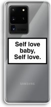 CaseCompany® - Galaxy S20 Ultra hoesje - Self love - Soft Case / Cover - Bescherming aan alle Kanten - Zijkanten Transparant - Bescherming Over de Schermrand - Back Cover