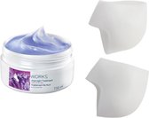 Voetverzorging - Foot Works nachtcreme met siliconen sokjes - Voetmasker - Voetencreme - 2-delig set - Voor gezonde voeten - Persoonlijke verzorging - Voetenmasker