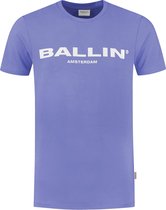 Ballin Amsterdam - Heren Slim Fit Original T-shirt - Paars - Maat M