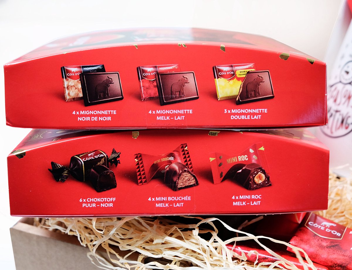 Cadeau de Noël en chocolat Côte d'Or - assortiment de chocolats